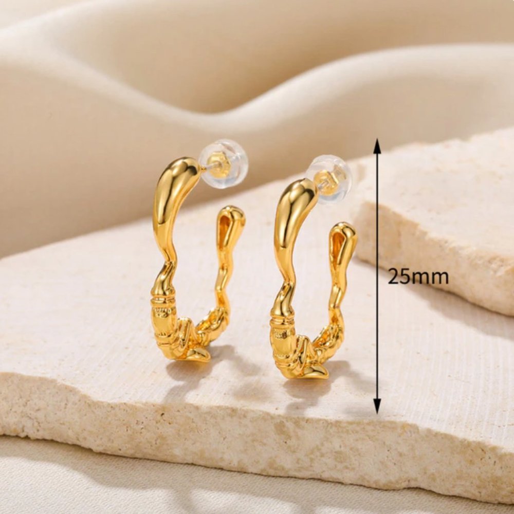 Zara minimalist geometrical hoop earrings